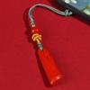 Venta al por mayor natural alto contenido cinabrio original rojo imperial arena ascendente colgante para teléfono móvil llavero colgante para bolso joyería