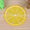 Porta-copos de PVC de Frutas Fofas Tapete de Borracha Macia Desenho Animado Criativo Tapete Isolante para Copo de Água Atacado para Bar de Catering Café