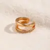 Estilo Europeo y Americano Chapado en Oro Cobre Versátil Brazaletes para Oreja Múltiples Capas Minimalista Nicho Temperamento Zirconia Japoneses y Coreanos Pendientes