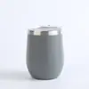 Taza de Huevo de 12 oz Transfronteriza Termo Mini de Acero Inoxidable Doble Capa al Vacío Forma de U Forma de Huevo Taza de Agua Venta al por Mayor de Fábrica