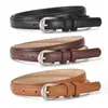 Cinturón de Piel Sintética para Mujer con Hebilla de Aguja, Cinturón Delgado para la Cintura, Tendencia Verano Nuevo Estilo Coreano Casual Versátil Cinturón para Jeans para Mujer