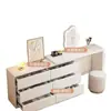 Penteadeira quarto moderno minimalista cômoda luz integrada luxo armário de cabeceira armário de toucador mesa de maquiagem retrátil armário de armazenamento