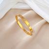 [aço titânio de corpo inteiro] Pulseira de aço titânio de luxo estilo INS europeu e americano minimalista transfronteiriço moda retrô joias de aço inoxidável