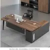 Mesa Executiva Independente Estilo Moderno com Armário para Escritório ou Sala de Estudo Mesa para Computador Estação de Trabalho para Gerente Supervisor