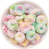 Oso de Dibujos Animados Pan Donut Juguete de Comida Joyería de Resina Accesorios Pegamento de Crema DIY Pasador Materiales Hechos a Mano Venta al por Mayor
