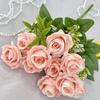 Nuevas Rosas Simuladas, Rosas Austin Pequeñas, Fotografía de Bodas, Novia Sosteniendo Accesorios, Flores Artificiales al por Mayor