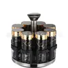 Estante Rotatorio Transfronterizo para Especias, Frasco para Cocina Casera, Caja de Condimentos, Frasco para Sal, Azúcar, Glutamato Monosódico, Botella de Estante de Condimentos Cuantitativo Sellado de Vidrio