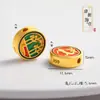 Accesorios DIY Chapados en Oro, Cuentas Espaciadoras de la Fortuna Inspiradas en Zen, Accesorios para Pulseras, Materiales para Cuentas, Joyería de Cuerda Trenzada, Estilo Retro Artístico
