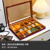 Colgante a Prueba de Polvo con Tapa Estante para Collares 18 Dígitos Textura de Madera Marca Buddha Colección Marca Zakilam Caja de Almacenamiento para Exhibición Thangka