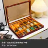 Caja de Almacenamiento Marca Jade Tangka Caja de Exhibición Colección Marca Buda Zakiram con Tapa a Prueba de Polvo Tablero de Jade Dzi Caja de Joyería