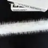 Tiras de Pele Falsa de Raposa na Cor Creme com Pontas Tingidas, Tiras para Gola de Pele, Acessórios para Roupas, Tiras para Chapéu de Roupa de Ano Novo Hanfu, Bordas de Pele para Decoração DIY
