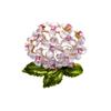 Elegante, elegante y elegante broche de hortensia rosa con gotas de aceite, broche de flor simple para mujer, accesorio con hebilla antiexposición