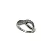 Anillo de Acero Inoxidable con Diamante para Mujer al por Mayor de Fábrica Joyería de Acero Inoxidable Anillo Hueco de Acero Inoxidable Anillo de Acero de Titanio