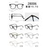 Montura de gafas de marco plano ultraligera anti-luz azul con patillas de ferrula de nailon TR90 de Internet transfronterizo, se puede equipar con graduación para miopía 28006