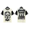 Transfronterizo 24ss Hell Star Hellstar Estilo Europeo y Americano High Street Manga Corta Tendencia Camisetas para Hombre y Mujer Belleza de Nicho Marea