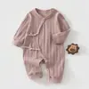 Mono de algodón puro Clase A para bebé recién nacido de 0 a 3 meses, primavera y otoño, algodón puro, sin costuras, cómodo, estilo mariposa, traje de una pieza para gatear