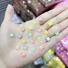 Decoração de Manicure em Resina Flores Estereoscópicas Joias de Unha DIY Brincos Capa de Celular Acessórios de Unha Vestíveis