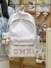 Moda Transfronteiriça Feminina 2026 Novo Estilo Coreano Mochila Xadrez Color-Blocking Mochila Escolar Estudante Grande Capacidade Simples Versátil