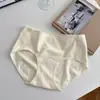 Algodão Classe A para Bebê ~ Algodão Antibacteriano 10A Cavas Estendidas Roupa Íntima Sem Costura de Algodão Puro para Mulheres Calcinha de Cintura Média que Não Aperta para Meninas