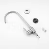 Fábrica de acero inoxidable 304 cepillado de un solo frío codo para fregadero de cocina giratorio para fregadero de verduras grifo de agua potable directa agua pura