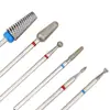 Broca de acero de tungsteno para uñas broca de diamante para eliminación de uñas pretratamiento ruso para uñas de diamante para eliminar piel muerta juego de 6 piezas