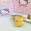 Colgante de Gato Doraemon de Oro Puro 999, Cadena para Teléfono de Doraemon, Shin-Chan el Chico del Crayón, Llavero de Oso de Fresa, Regalo Llavero
