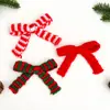 Laço de Tricô Colorido de Natal DIY Caixa de Presente Feita à Mão Acessórios para Embalagem de Flores Fita Decorativa