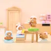 Caja Misteriosa de Osito Lindo, Juguete Giratorio de Osito Adorable, Figura de Moda, Adorno de Escritorio de Resina, Regalo para Niñas