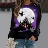 Comercio exterior transfronterizo suéter navideño de cuello redondo nuevo casual impresión 3D Papá Noel enamorados Europa y Estados Unidos popular