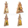 Decoración Navideña Luces LED Luces Nocturnas de Madera Decoración Navideña Manualidades Navideñas de Madera