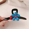 Pinza para el Cabello de Bola de Flores para Mujer, Pinza de Tiburón de Alto Nivel Nuevo Estilo 2025 para la Parte Posterior de la Cabeza, Tocado para el Cabello