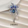 Broche de lírio de luxo de alta qualidade de uso duplo moda senso de alta qualidade flor de zircônia microincrustada novo broche outono e inverno