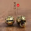 Botón cheongsam estilo étnico Botón decorativo vintage Hanfu Hebilla de nudo chino con cuenta metálica Pulsera Cuentas Cuentas sueltas de aleación