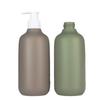 Botella de Gel de Ducha Redonda Personalizada de 480 ml con Hombros Redondeados y Tipo Pulsador, Botella de Champú y Loción para el Cuidado del Cabello Personalizada de Material de Felpa Pe