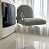 Tocador de Redes Sociales Silla de Maquillaje Silla Transparente Acrílica Dormitorio Balcón Silla de Hada Silla de Comedor Recomendada por Xiaohongshu