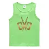 Roupas de Verão Chad Wild Clay Colete Infantil Camisa Básica Casual Absorvente de Suor Doce Camiseta Regata Infantil