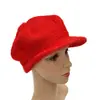 Boina de Pico de Pato de Moda Estilo Coreano Sombrero de Lana Tejido Versátil Otoño e Invierno Forrado de Felpa Resistente al Frío Sombrero Cálido a la Moda