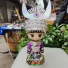 Adornos con Muñecas de Tela, Muñecas Miao, Nuevos Recuerdos, Muñecas Étnicas de Doble Pierna Especiales Hechas a Mano para Viajes