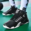 Zapatillas de Baloncesto Prácticas Transfronterizas para Hombre Superficie de Cuero Estilo Cuatro Estaciones Estudiante Deportivas Antideslizantes Resistentes al Desgaste Amortiguadoras Zapatillas de Baloncesto de Caña Alta Zapatillas para Correr