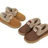 Zapatos Birkenstock para mujer de patata pequeña todo incluido, nueva colección otoño/invierno 2026, forrados de polar, cálidos, de suela suave, zapatos de algodón y botas de nieve peludas