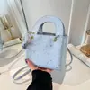 Bolsa de Ombro Único com Estampa de Bolinhas Estrela 2026 Nova Tendência de Moda Casual Simples Elegante Bolsa de Mão Sob o Braço Bolsa Feminina