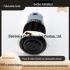 Interruptor de Botão Metálico 16mm Lâmpada de Símbolo Cabeça Alta Auto-Travante Preto Oxidado Certificado IP67 à Prova d'Água