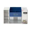 Caja de almacenamiento para pupilas de belleza japonesa para lanzar, papelería de escritorio, artículos diversos, estudiantes de dormitorio, plástico Jiugongge, corazón de niña, caja pequeña japonesa