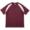 Blusa Esportiva Color Block Patchwork Manga Curta Manga Raglan Marca Tendência Manga Curta Camiseta Masculina Peso Pesado Americano Secagem Rápida Personalizada