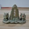 Venta directa del fabricante: Par de Adornos de León de Resina de Piedra Taishan, Par Creativo de Leones de Resina Estilo Chino 3D para Casa Club