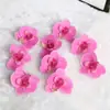 Flor de Orquídea Mariposa Simulada Flor de Plástico Cabezal de Flor DIY Pared de Flores Pasador Accesorio para el Cabello Decoración del Hogar Xz Mini Flor de Orquídea Mariposa