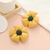 Tela Personalizada Cuadros Florales Girasol Relleno de Algodón Flor de Cinco Pétalos DIY Accesorios para el Cabello Accesorios Flor para Zapatos Flor para Sombrero Fabricante de Flores Procesamiento