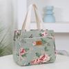 Nueva Moda Bolsas de Lona Estampadas Portátiles para Mujer Bolsas Grandes de Alta Capacidad Aisladas para Bento para Mujer Venta al por Mayor