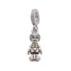 Panjia 2025 Nuevo Simple Plata Cuentas de Agujero Grande Pulsera de Pinocho Accesorios de Joyería DIY con Cuentas