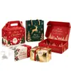 Caja de regalo de Navidad personalización caja de regalo transfronteriza caja de regalo FSC caja de papel kraft casita caja de Nochebuena manzana avión bolsa de papel